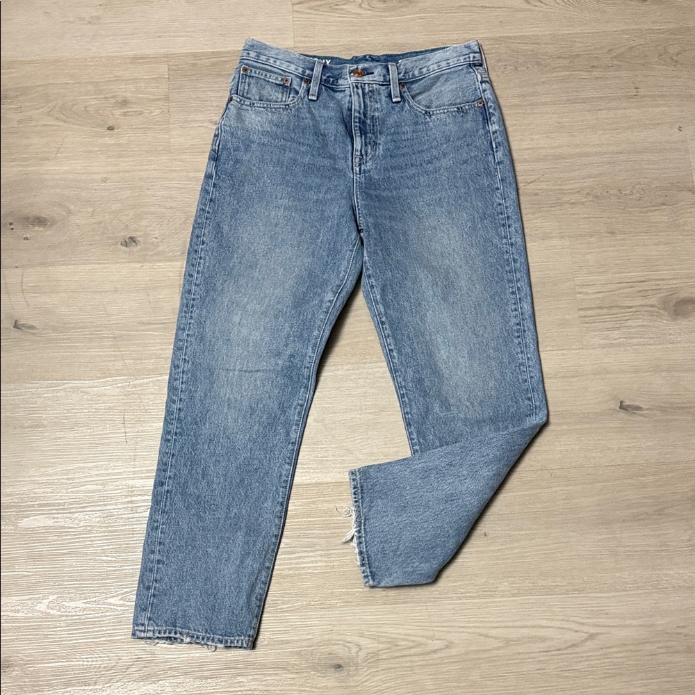 J. Crew Light Blue Slouchy Boyfriend Jean Straight Leg Denim Jeans